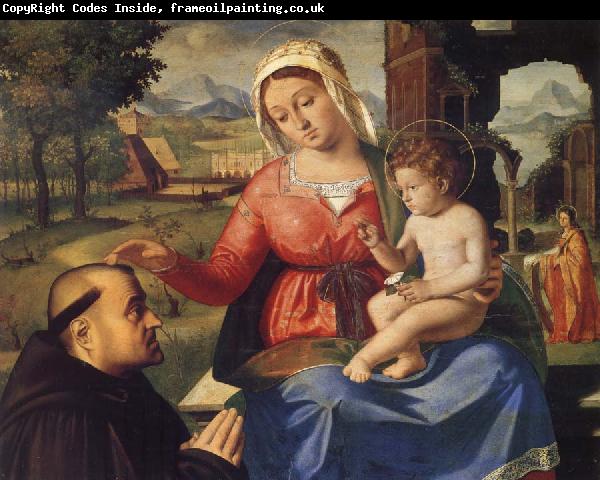 Andrea Previtali The Virgin and Child with a Donor